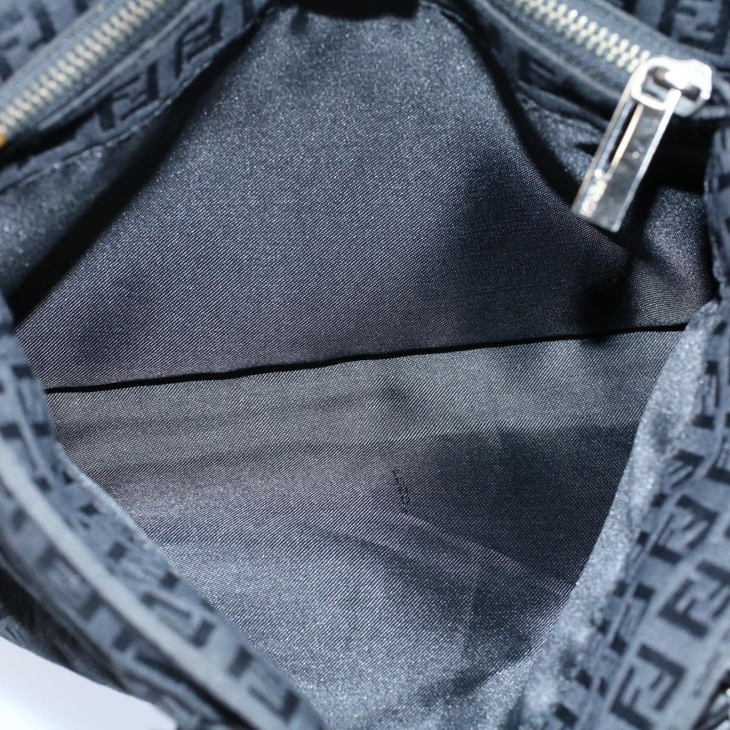 FENDI Zucchino Canvas Hand Bag Black55024
