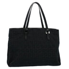 FENDI Zucchino Canvas Hand Bag Black55024