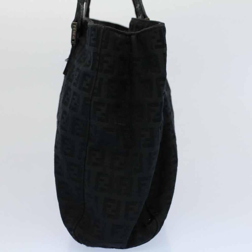 FENDI Zucchino Canvas Hand Bag Black55024