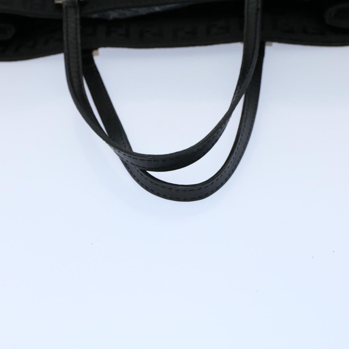 FENDI Zucchino Canvas Hand Bag Black55024