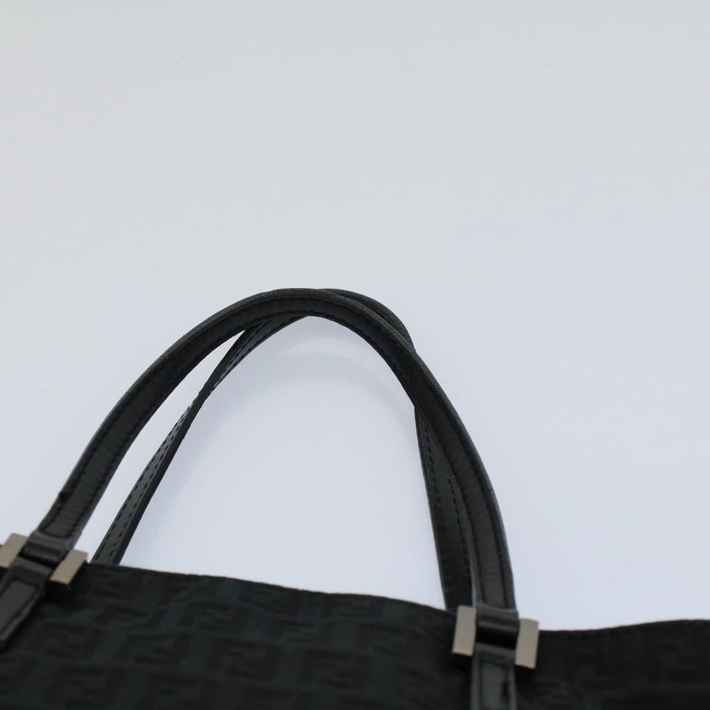 FENDI Zucchino Canvas Hand Bag Black55024