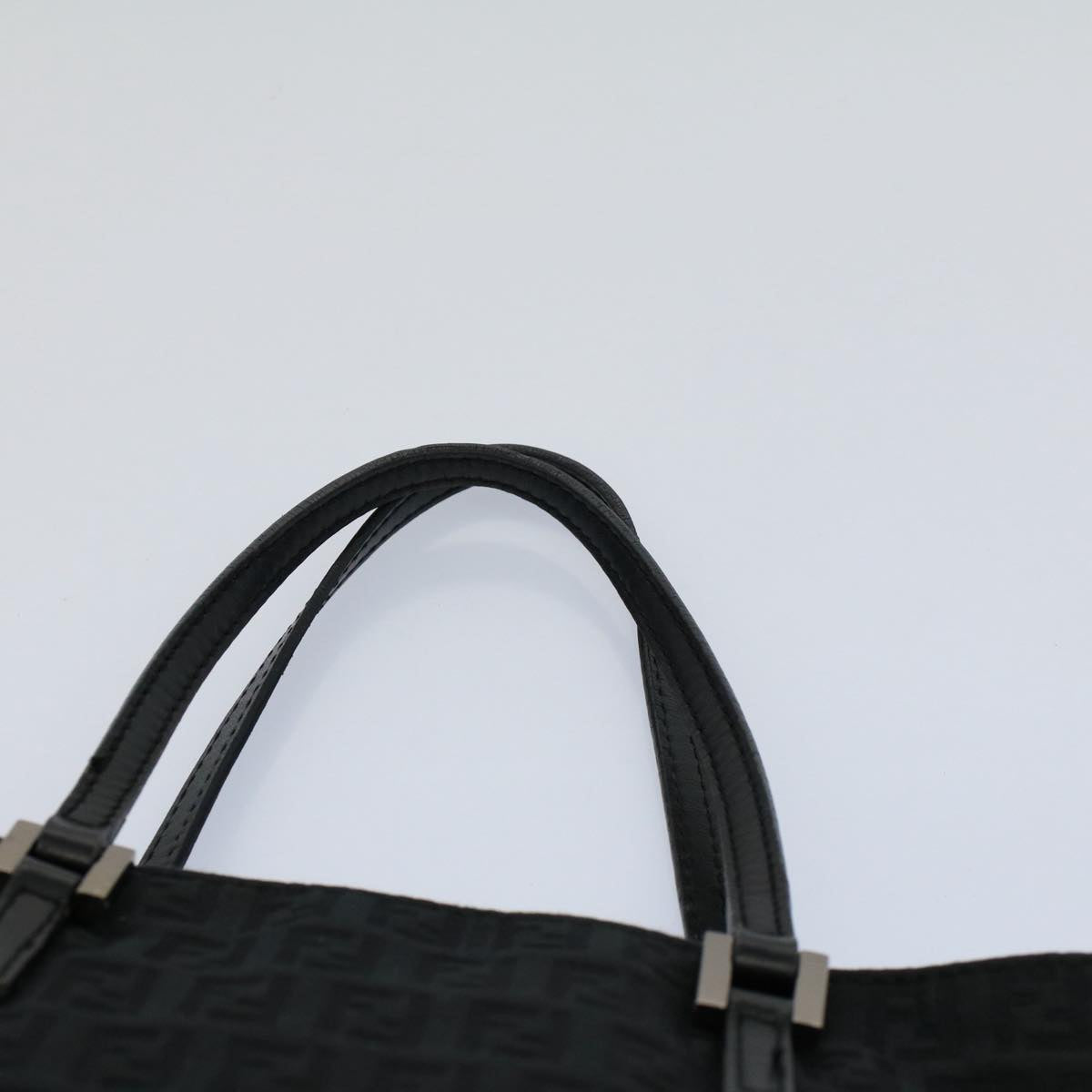 FENDI Zucchino Canvas Hand Bag Black55024