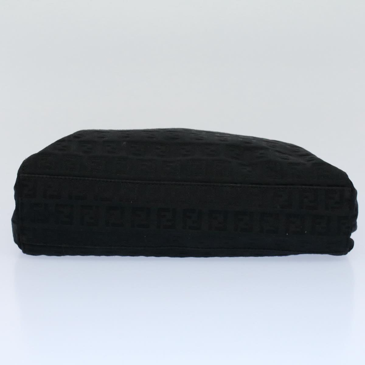 FENDI Zucchino Canvas Hand Bag Black55024