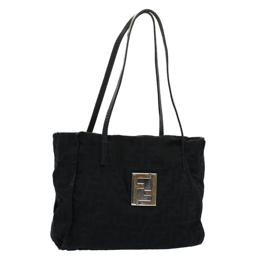 FENDI Zucca Canvas Tote Bag Black55033