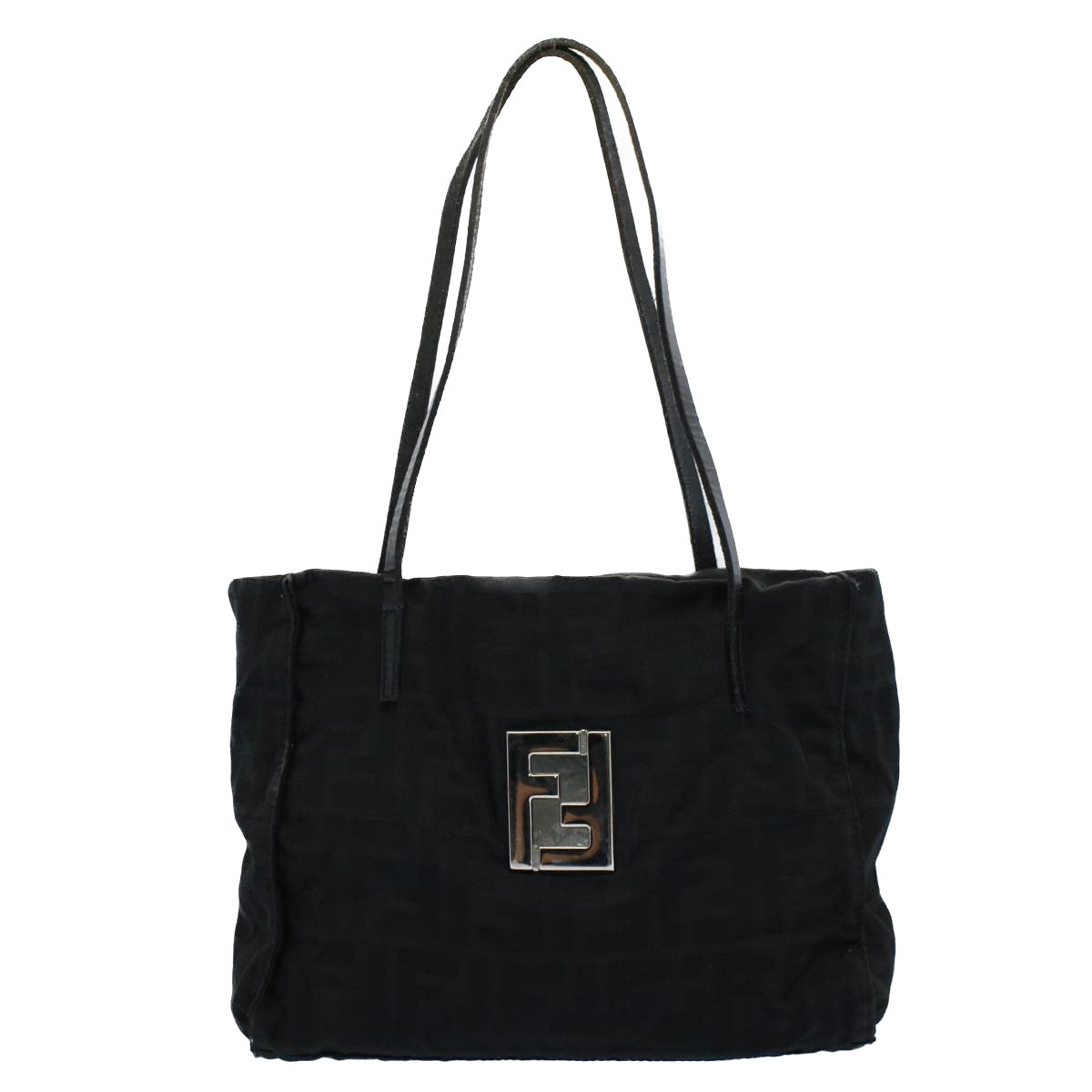 FENDI Zucca Canvas Tote Bag Black55033