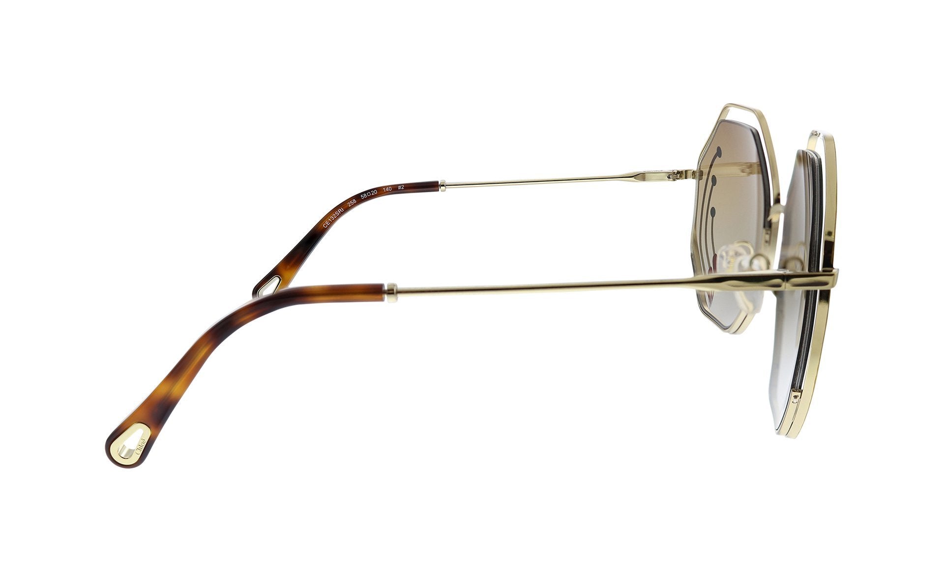 Chloe CE132SRI Havana Rectangle Sunglasses