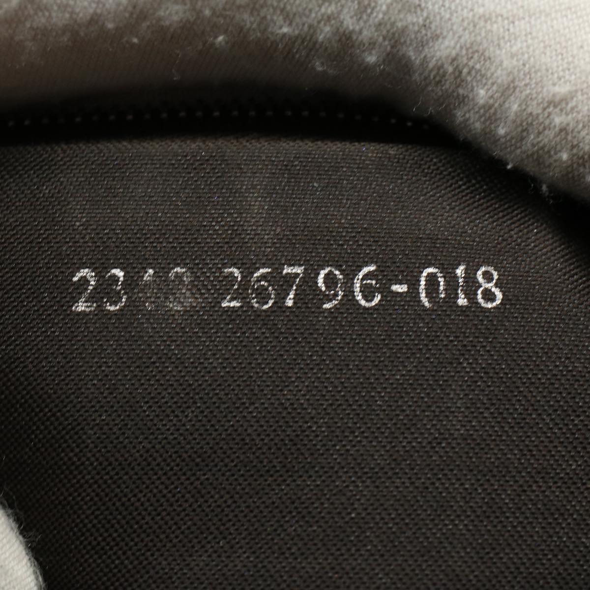 FENDI Zucca Canvas Mamma Baguette Shoulder Bag Black Brown55429