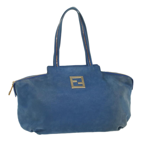 FENDI Tote Bag Leather Blue55431