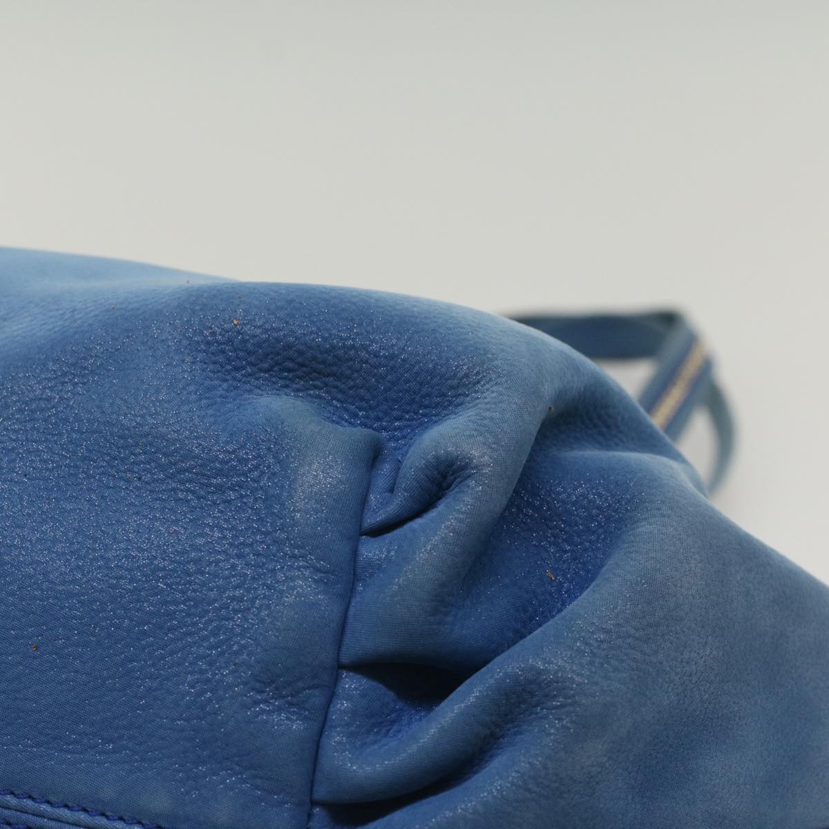 FENDI Tote Bag Leather Blue55431