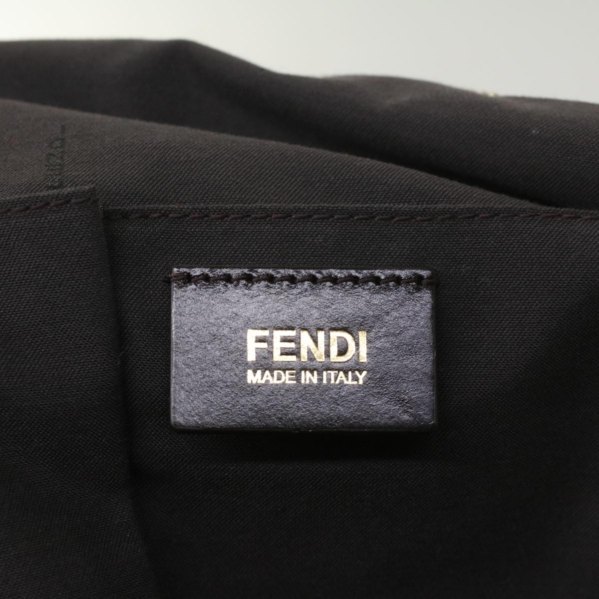 FENDI Tote Bag Leather Blue55431