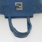 FENDI Tote Bag Leather Blue55431