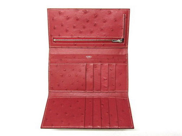 Hermes Wallet H1102 Ladies Wallet Red