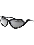 Balenciaga Eyewear Side Expand Mirror Oval Frame Sunglasses