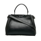 Fendi Peekaboo Monster Handbags 2WAY 8BN290 Black Leather Ladies