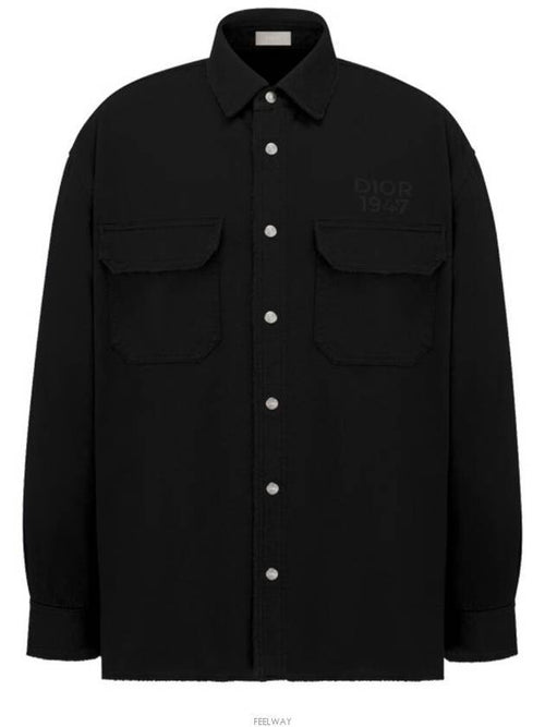 Overshirt Cotton Jacket Black Dior