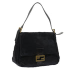 FENDI Mamma Baguette Shoulder Bag Harako leather Black55751