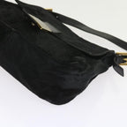 FENDI Mamma Baguette Shoulder Bag Harako leather Black55751