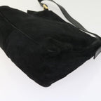 FENDI Mamma Baguette Shoulder Bag Harako leather Black55751