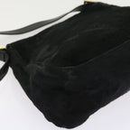 FENDI Mamma Baguette Shoulder Bag Harako leather Black55751