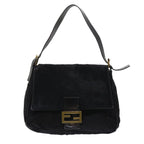 FENDI Mamma Baguette Shoulder Bag Harako leather Black55751