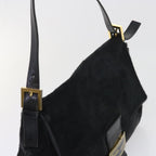 FENDI Mamma Baguette Shoulder Bag Harako leather Black55751