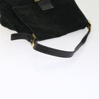 FENDI Mamma Baguette Shoulder Bag Harako leather Black55751