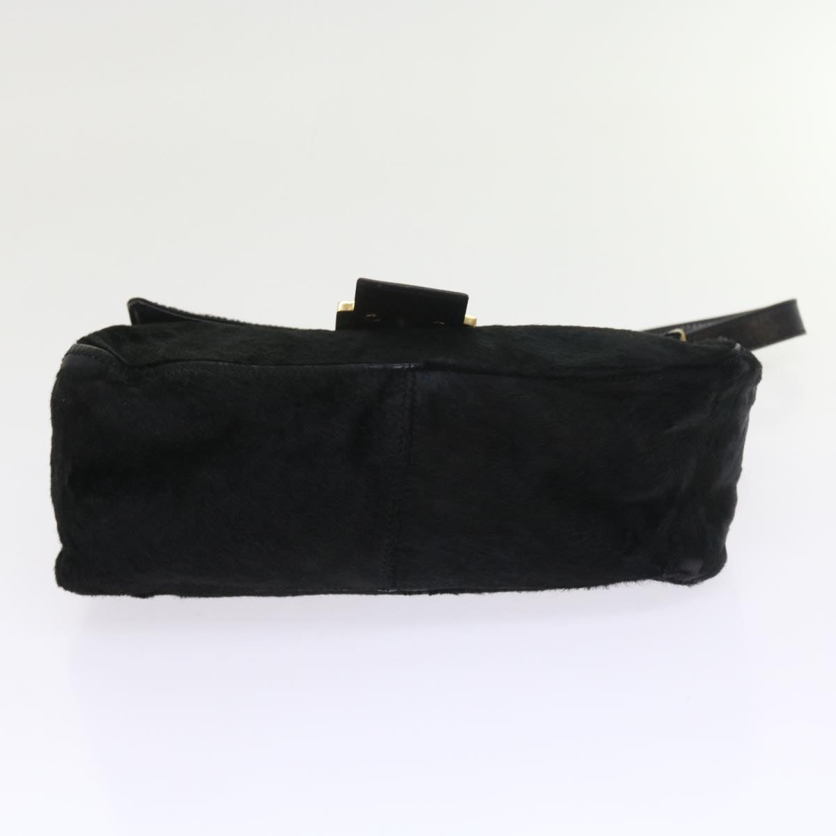 FENDI Mamma Baguette Shoulder Bag Harako leather Black55751