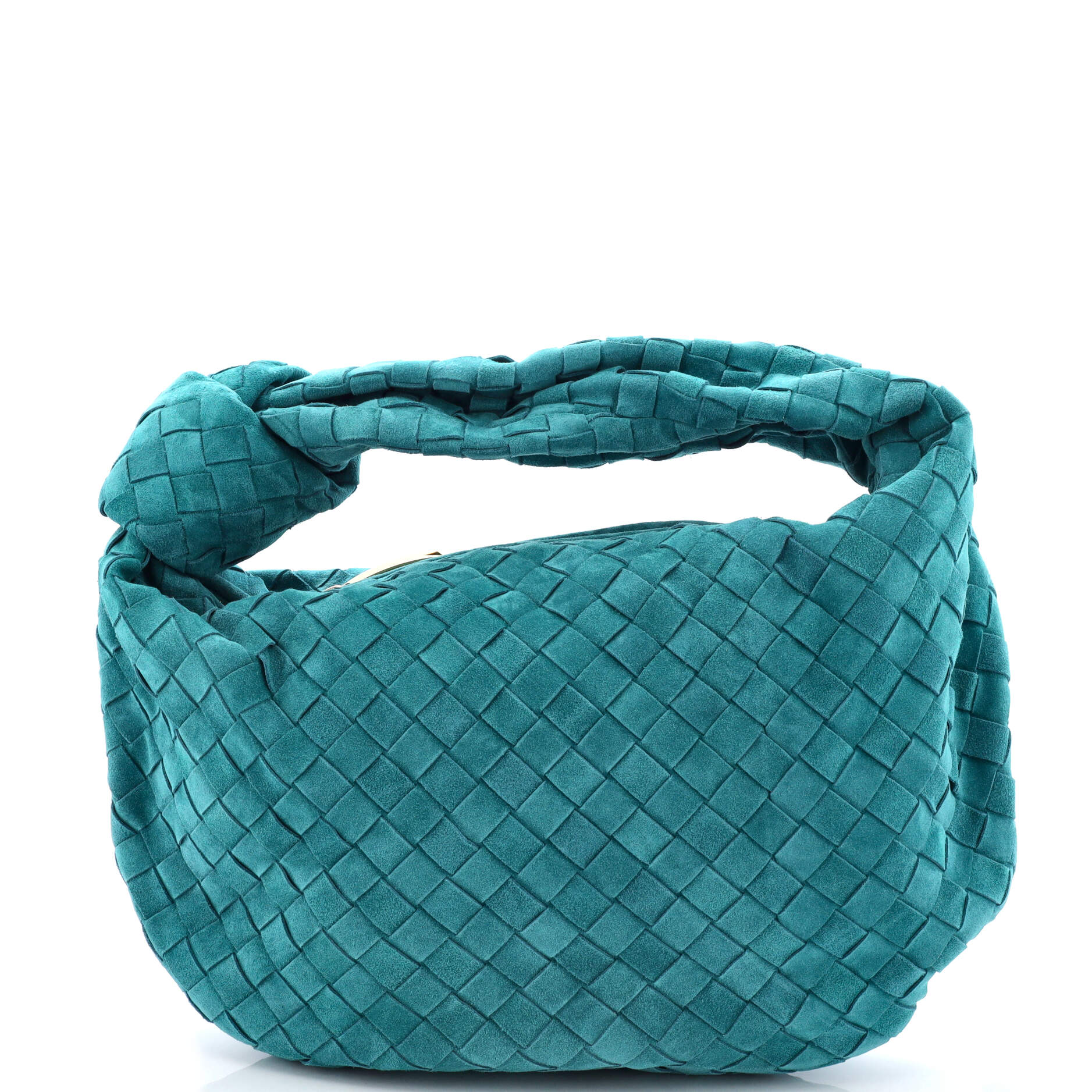 Bottega Veneta Jodie Hobo Intrecciato Suede Teen