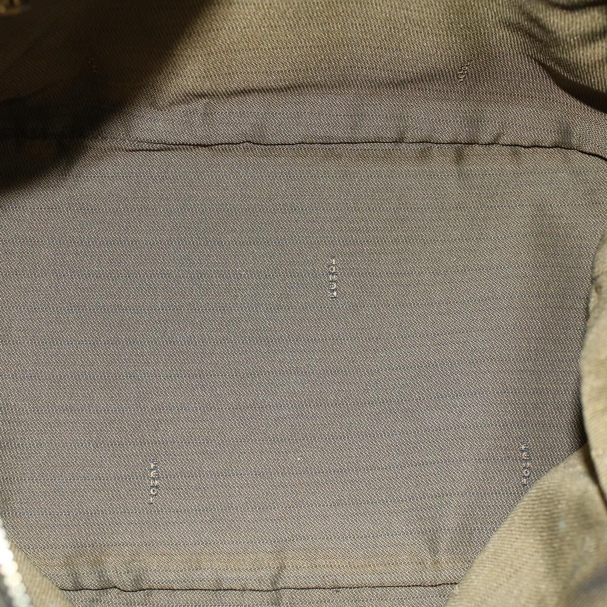 FENDI Zucca Canvas Vanity pouch Hand Bag Brown Black55824