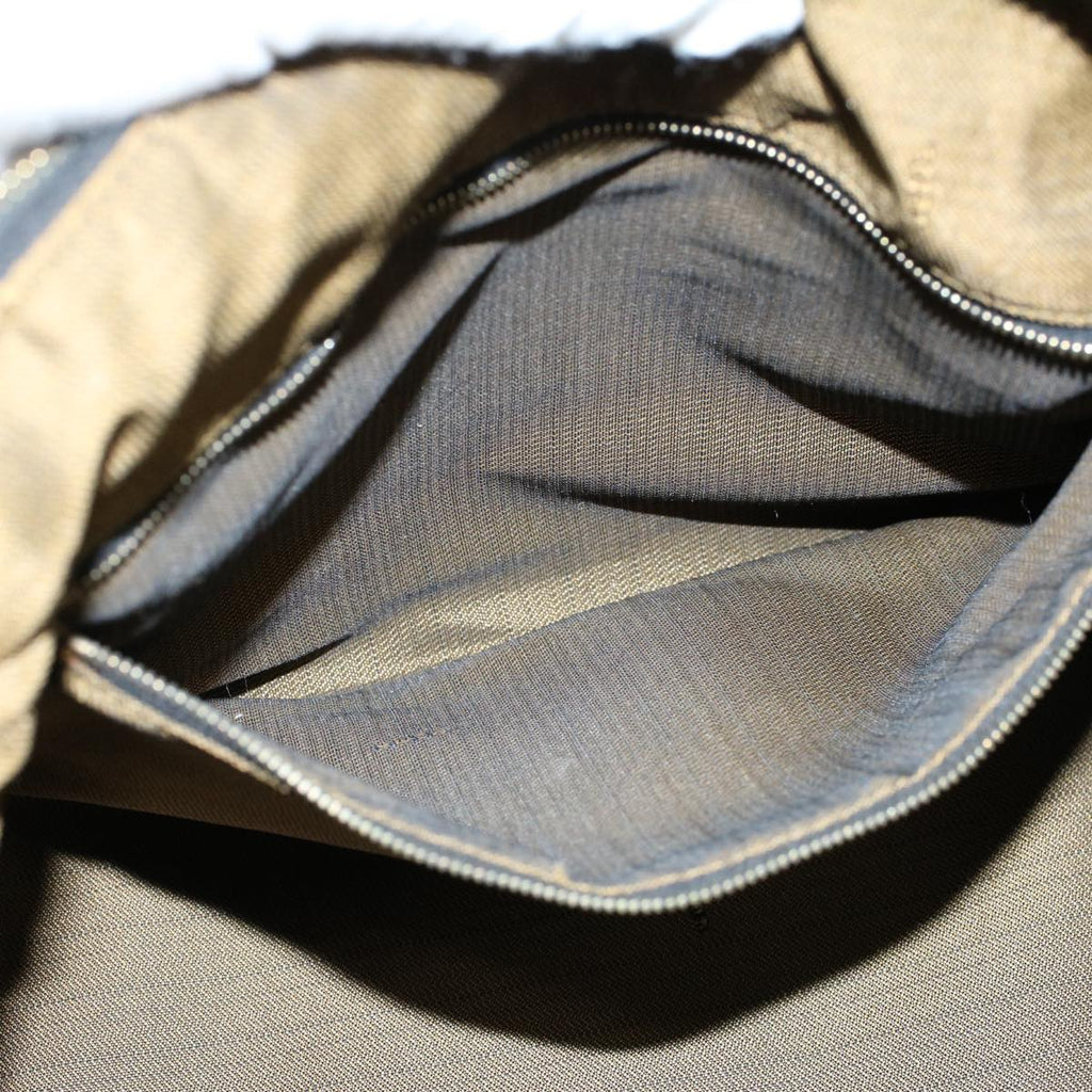 FENDI Zucca Canvas Vanity pouch Hand Bag Brown Black55824