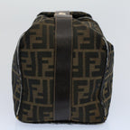 FENDI Zucca Canvas Vanity pouch Hand Bag Brown Black55824