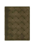 Bottega Veneta Intrecciato Leather Card Wallet Brown