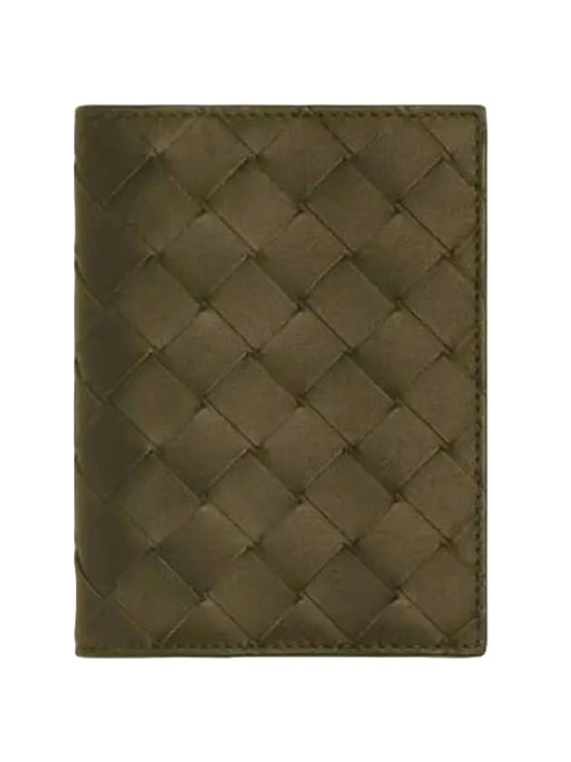 Bottega Veneta Intrecciato Leather Card Wallet Brown
