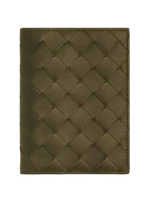Bottega Veneta Intrecciato Leather Card Wallet Brown