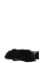 BALENCIAGA Mono Feather Mules Black
