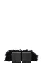 BALENCIAGA Mono Feather Mules Black