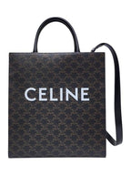 CELINE Celine 194432CIM 38OG Triope Canvas Medium Vertical Cabas Bag