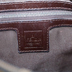 FENDI Zucca Canvas Mamma Baguette Shoulder Bag Brown Black56073