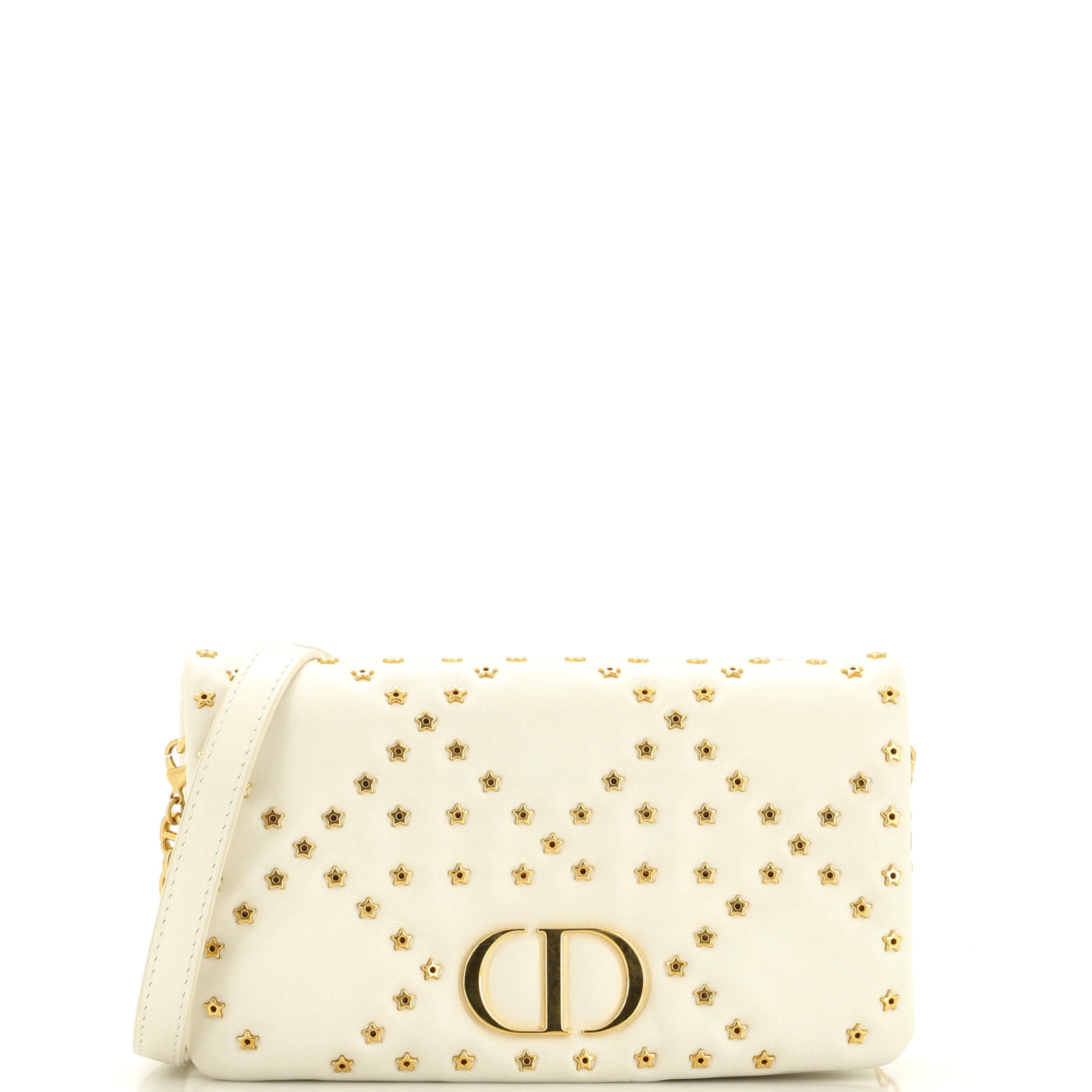Dior Caro Bag Lucky Star Studded Macrocannage Calfskin Mini