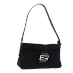 FENDI Mamma Baguette Shoulder Bag Nylon Black56301