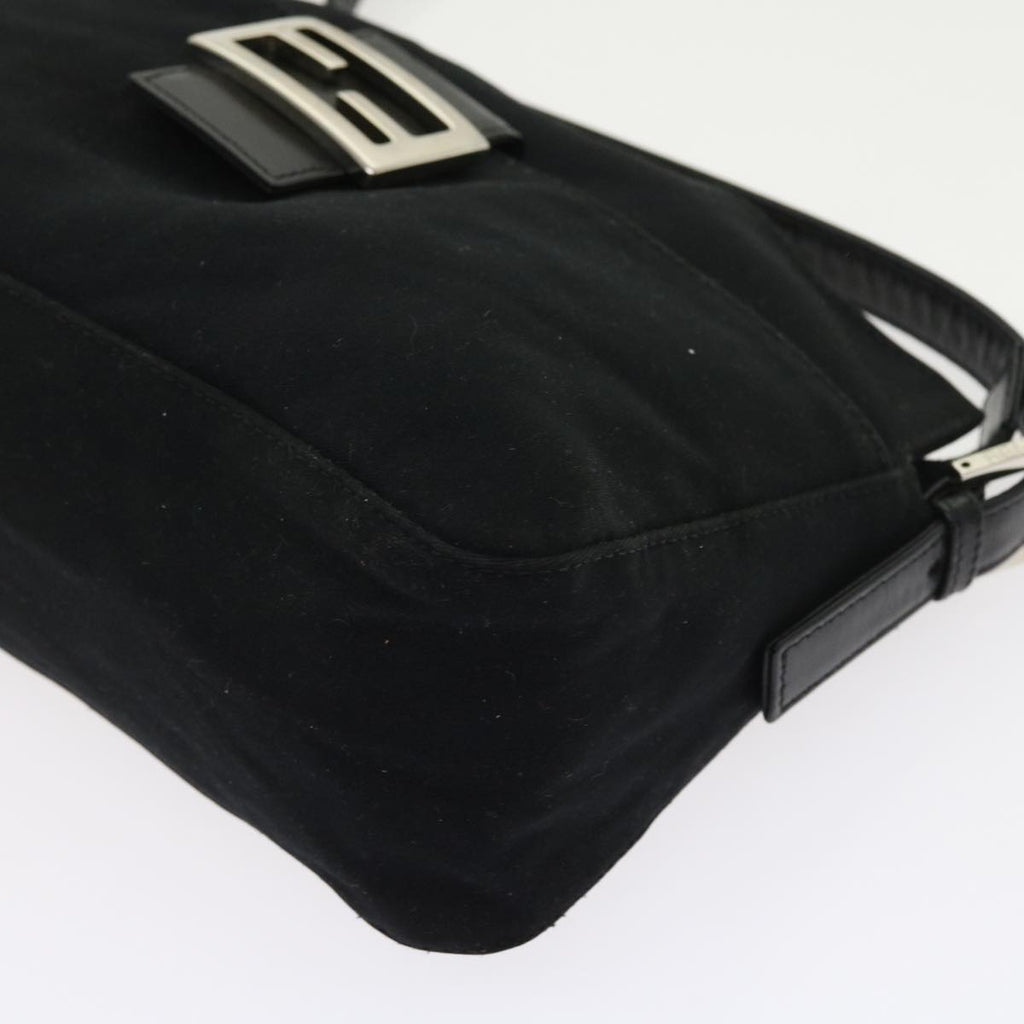FENDI Mamma Baguette Shoulder Bag Nylon Black56301