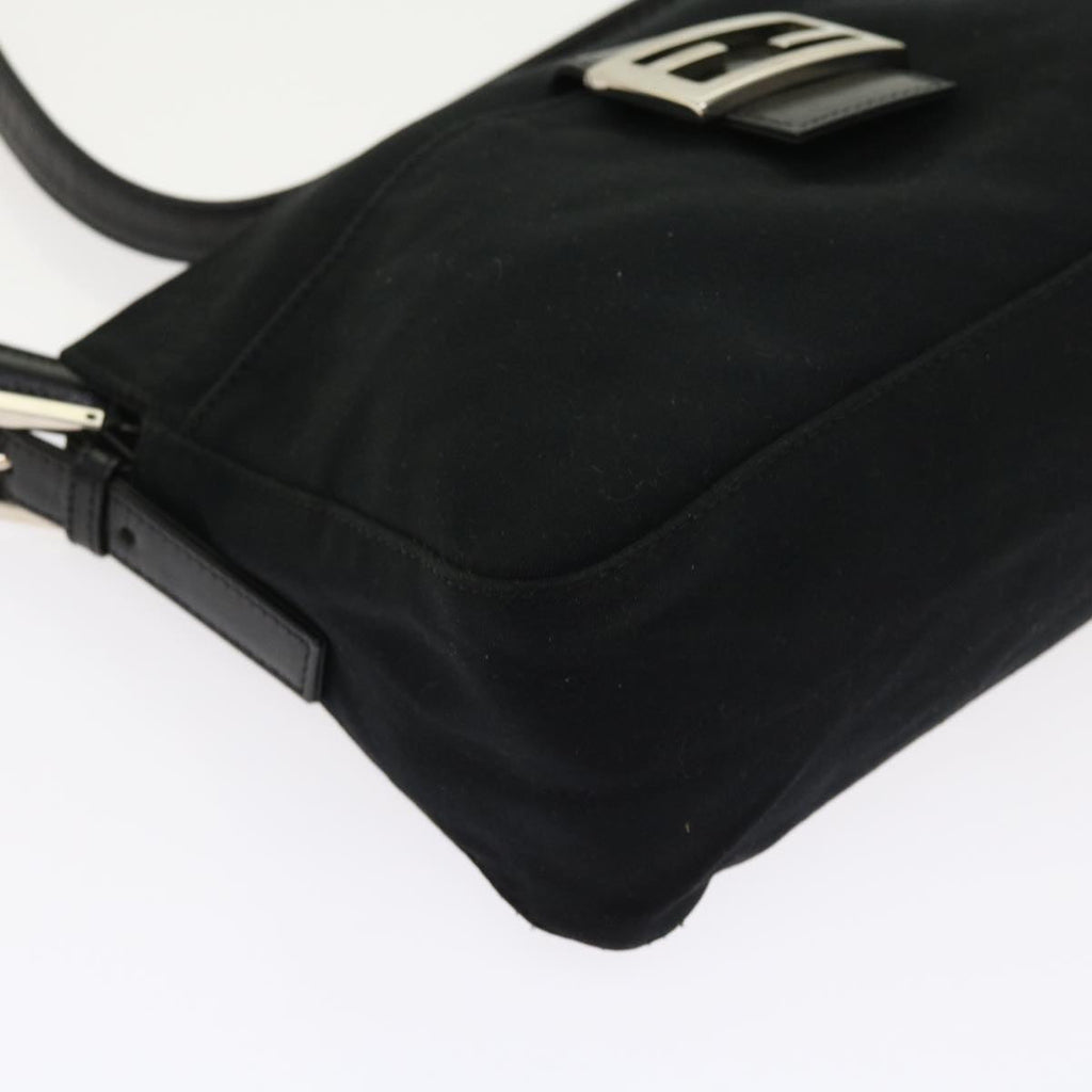 FENDI Mamma Baguette Shoulder Bag Nylon Black56301
