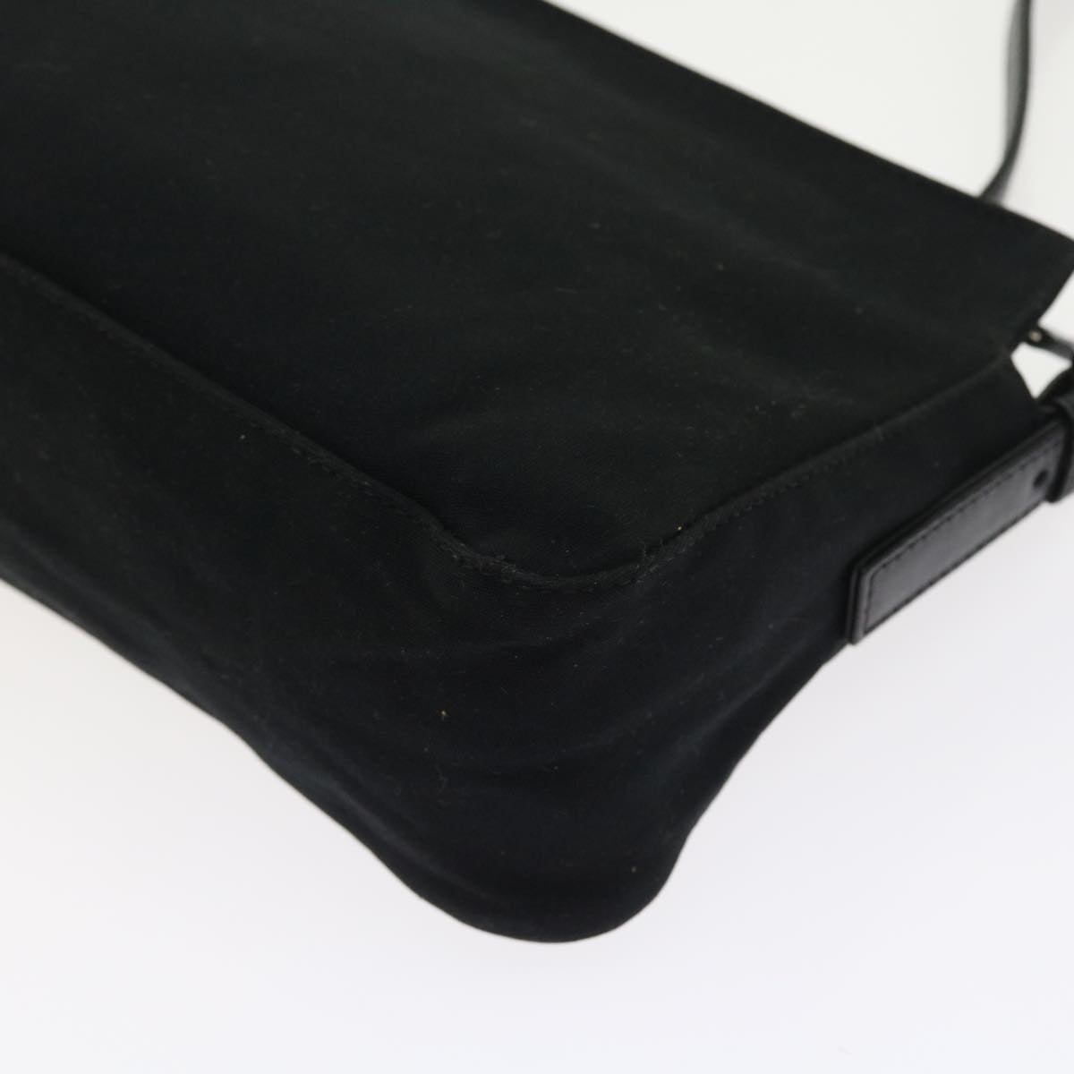 FENDI Mamma Baguette Shoulder Bag Nylon Black56301