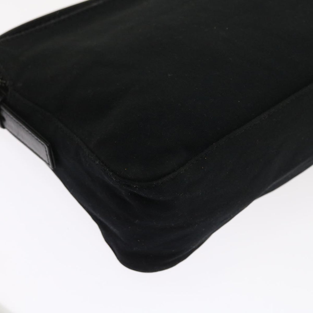 FENDI Mamma Baguette Shoulder Bag Nylon Black56301