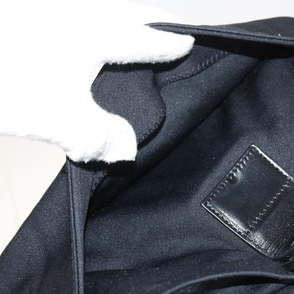 FENDI Mamma Baguette Shoulder Bag Nylon Black56301