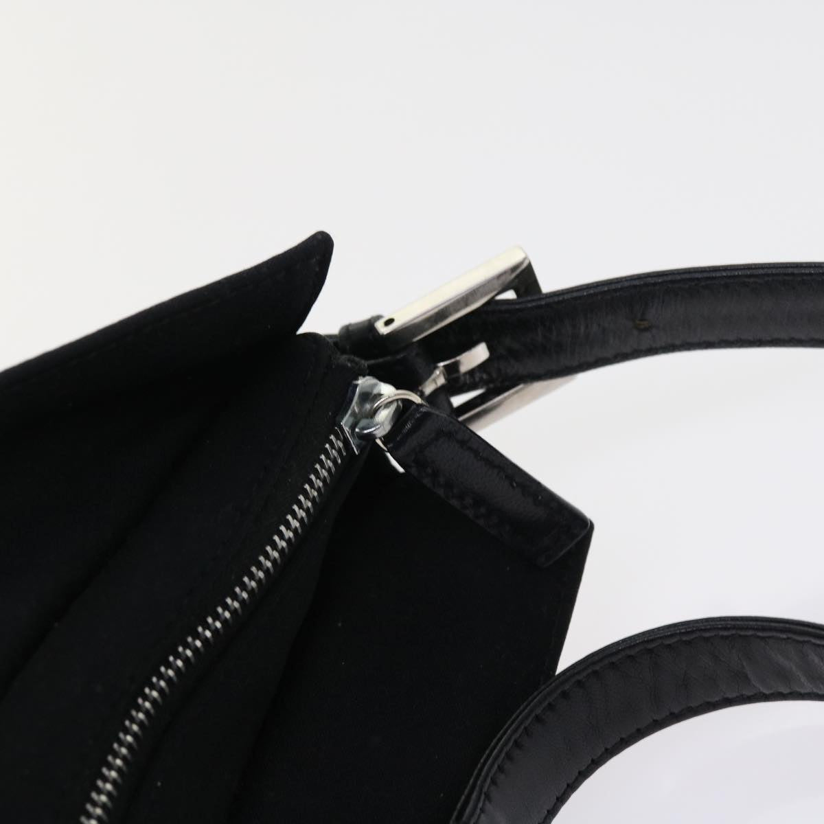 FENDI Mamma Baguette Shoulder Bag Nylon Black56301