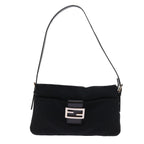 FENDI Mamma Baguette Shoulder Bag Nylon Black56301