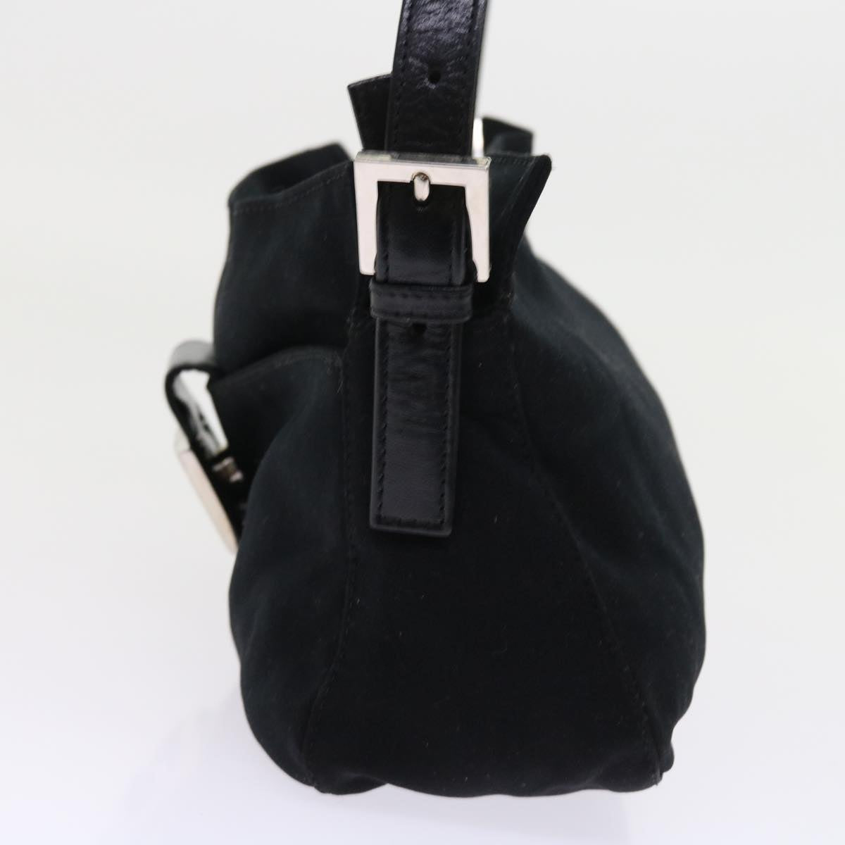 FENDI Mamma Baguette Shoulder Bag Nylon Black56301