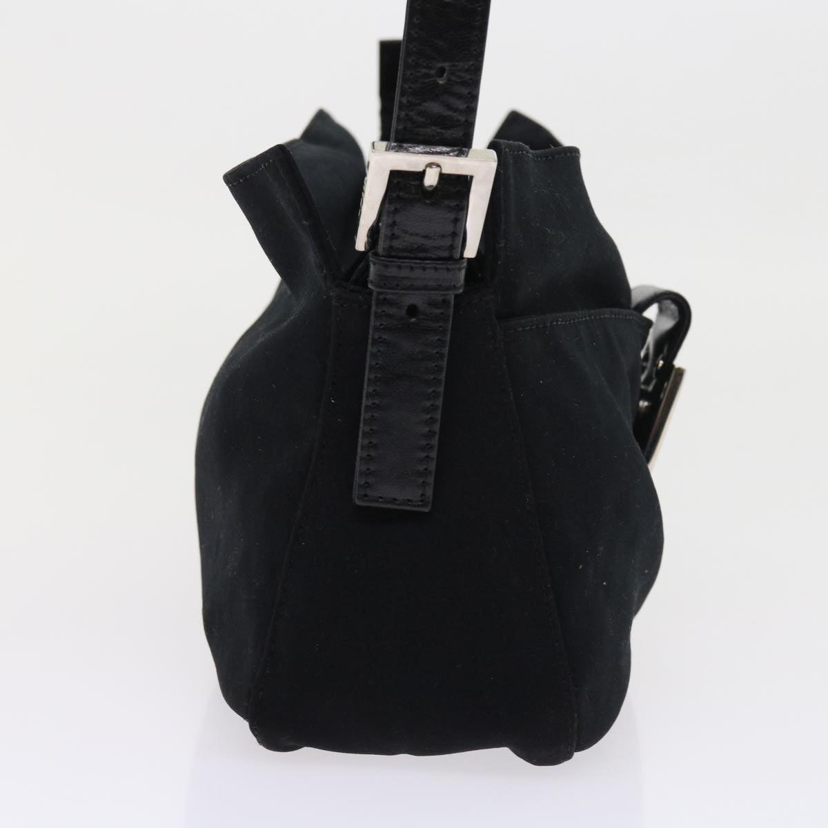 FENDI Mamma Baguette Shoulder Bag Nylon Black56301