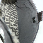 FENDI Zucchino Canvas Shoulder Bag Brown56323